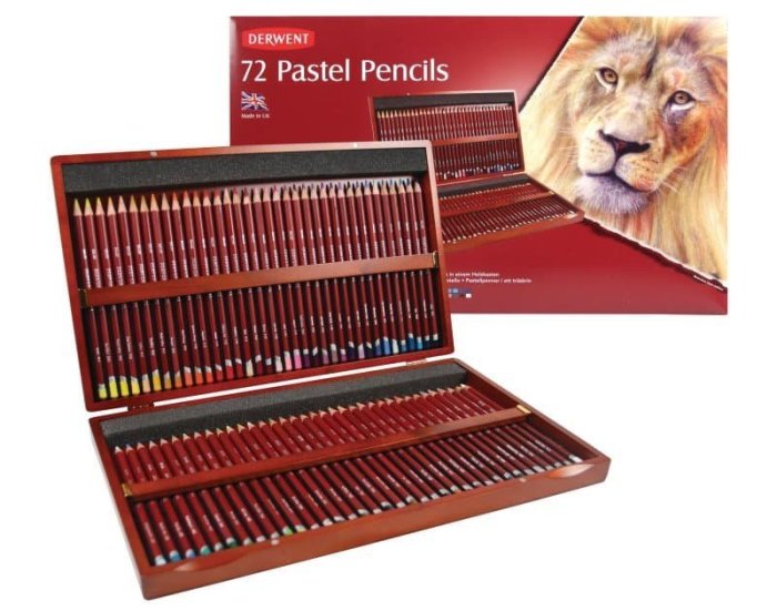 【品 · 創藝】精品美術-英國DERWENT德爾文 Pastel Pencils頂級粉彩色鉛筆豪華木盒組-72色