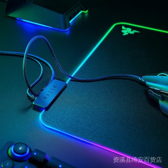 品質保證滑鼠墊Razer firefly 雷烈焰神蟲V2電腦遊戲辦公適用防滑滑鼠墊彩色極巧-好物優選