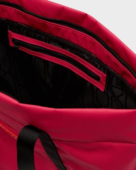 《 漢娜小姐 》❤️ HUNTER 輕量級 防水尼龍肩背包 / 托特包 / 旅行袋 (桃紅色)