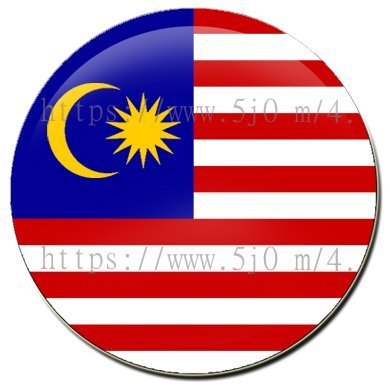 〈世界國旗〉馬來西亞 國旗 胸章