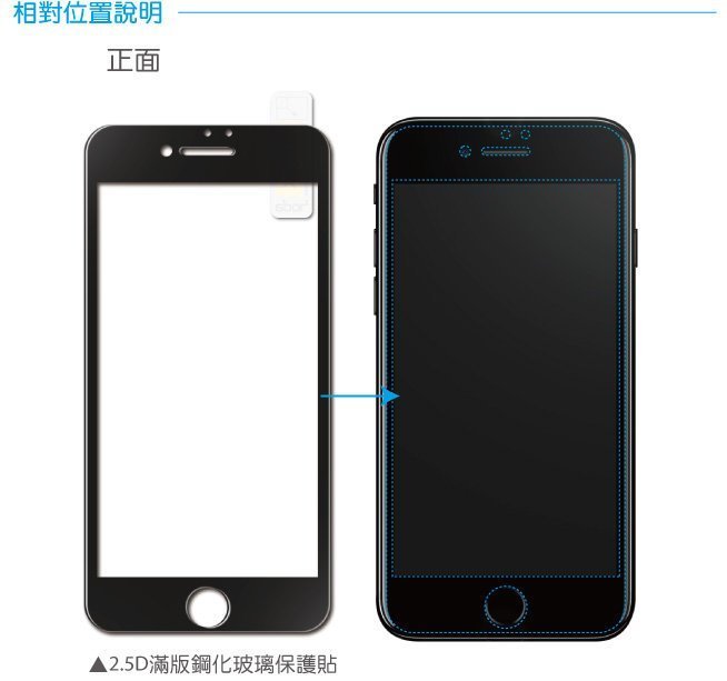 hoda 超透亮 2.5D 滿版 9H 玻璃保護貼，iPhone 7 Plus / 8 Plus
