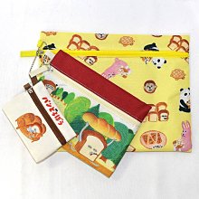 麵包小偷 三連包 收納包 錢包 隨身包 文件袋 日本正版