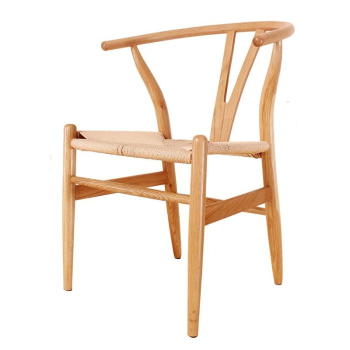 熱賣 北歐白橡實木餐椅茶館復古休閑靠背中式繩編圈椅日式牛皮麻繩椅子實木椅子