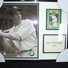 貳拾肆棒球-珍藏品!美國古柏鎮帶回MLB紐約洋基快艇Joe DiMaggio迪馬喬紀念額