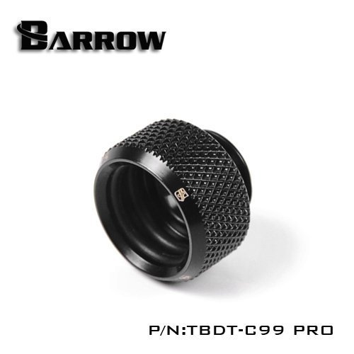 光華CUMA散熱精品*BARROW TBDT-C99 PRO G1/4 硬管接頭 14mm 黑/亮銀 2色可選~現貨