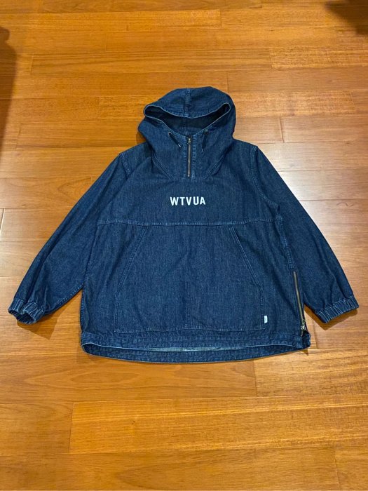 ✩081の部屋✩wtaps 18ss sbs jacket denim 衝鋒丹寧工裝軍裝連帽水洗