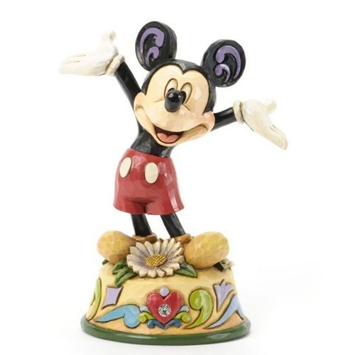 Disney Enesco迪士尼仿木雕模型-米奇十二月份