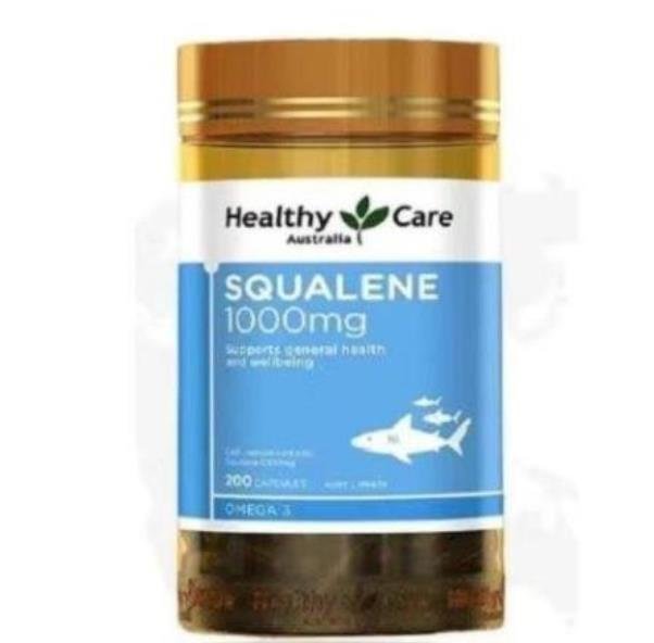 【樂悠悠百貨】魚油 Healthy Care 角鯊烯 鮫鯊烯 Squalene 1000mg / 200顆 現貨