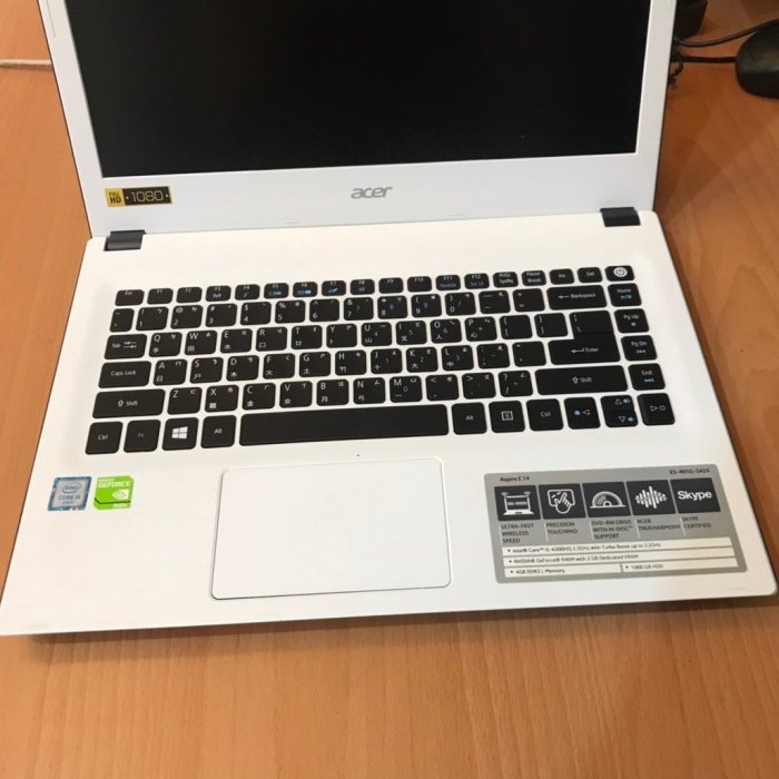 清倉【acer】宏碁 E5-491G(i5-6300HQ/8G/SSD256/GT940M/14吋)出清價14300!!