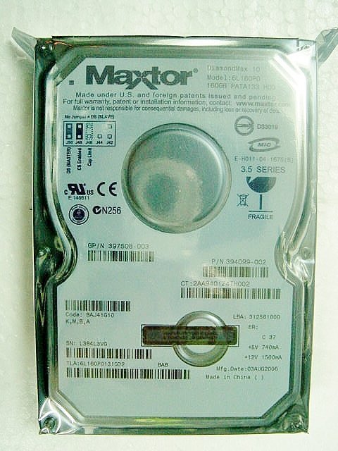 保固12 個月【小劉硬碟批發】全新庫存 WD、SEAGATE、MAXTOR  3.5吋  160G IDE 電腦硬碟