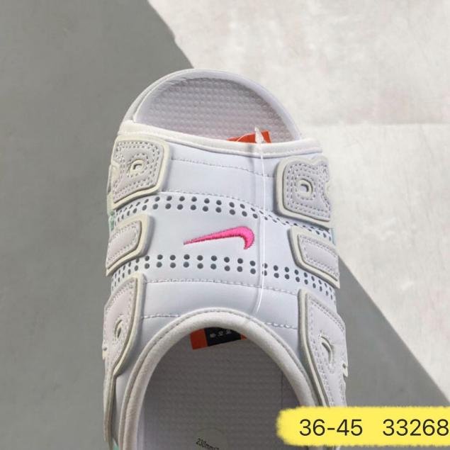男士運動拖鞋 Air MORE Uptempo Slide Pippen 女士休閒拖鞋氣墊 DV2132-001（滿599元免運）