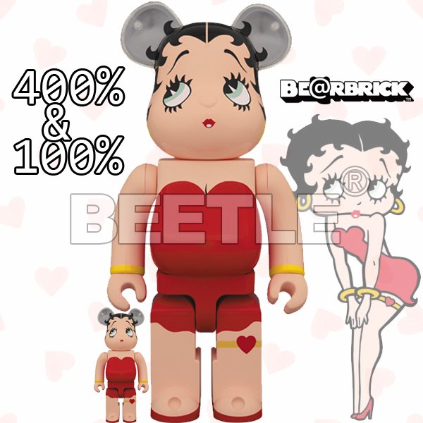 BEETLE BE@RBRICK BETTY BOOP 貝蒂娃娃性感尤物庫柏力克熊100 400