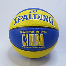 SPALDING NBA SUPER FLITE系列 合成皮 七號籃球 SPA76350 藍X黃【iSport愛運動】