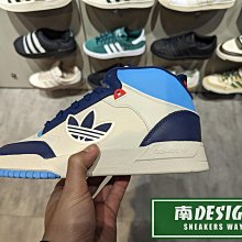 南🔥2024 3月 ADIDAS DROP STEP XL 2.0 籃球鞋 皮革 麂皮 橡膠底 男款 白藍 ID2830