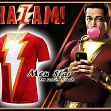 【Men Star】免運費 沙贊 Shazam 超彈力運動衣 衣服 avengers3 短袖T桖 媲美 kappa qu