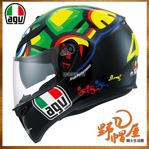 三重《野帽屋》代購 歐洲版 AGV K-3 SV 全罩 安全帽 內建墨片 內襯可拆 K3SV。Tartaruga 烏龜