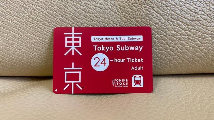 日本東京地鐵票 TOKYO SUBWAY 24H 交通卡 車票卡 已使用 二手 供收藏