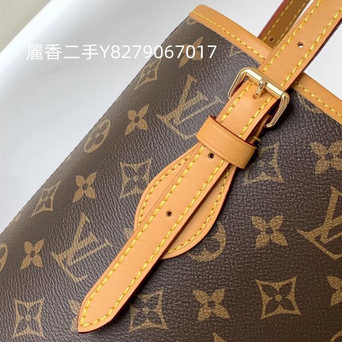 麗香二手 LV 路易威登 老花水桶包 中古包 Vintage 子母水桶包 手提包 肩背包 M42238