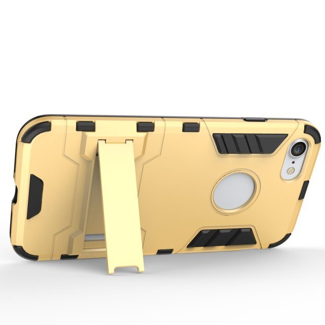 【手機殼專賣店】蘋果7plus 5.5吋 鋼鐵俠手機殼 iPhone7 4.7吋 二合一帶支架防摔保護套殼