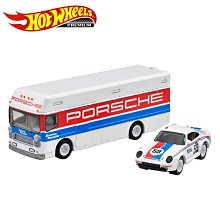 風火輪 PREMIUM 新運輸車組 #61 保時捷 959 & EURO HAULER 玩具車 Hot Wheels【102266】