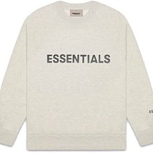 【日貨代購CITY】FOG Fear Of God Essentials Crewneck 3D Silicon 淺灰