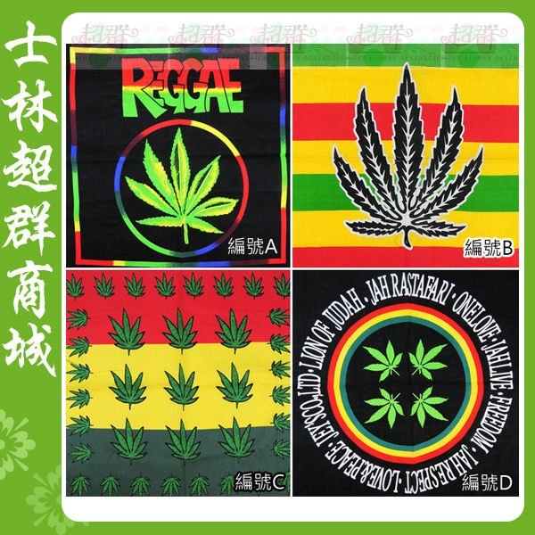 大麻葉領巾.運動會.校慶.方巾.頭巾.領巾.髮帶.BIG BANG 寵物狗狗可綁.變形蟲.英國國旗.巴西國旗.星星三角巾