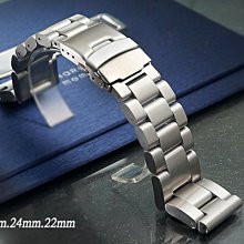 【時間探索】全新 不鏽鋼實心加厚型摺疊扣-金屬錶帶 ( 26mm.24mm.22mm )