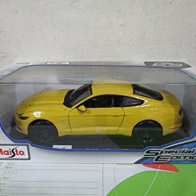 1風火輪多美美捷輪Maisto黃1/18合金車福特2015 Ford Mustang GT野馬1:18跑車七佰九一元起標