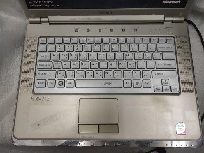 SONY Vaio PCG-5KAP 14.1吋雙核心筆記型電腦 Windows XP  "現貨