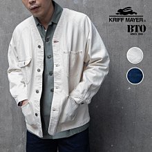 [BTO]日本【kriff mayer】無領工裝大口袋單寧外套