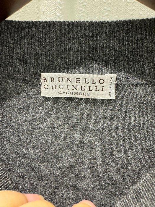 Brunello cucinelli BC家針織釘珠出羊絨毛