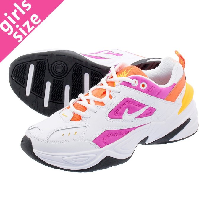 =CodE= NIKE W M2K TEKNO 復古皮革慢跑鞋(白桃紅橘) AO3108-104 老爹鞋 NEON 女