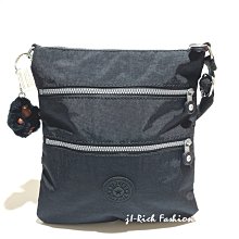 就愛精品店❤️  Kipling  黑色尼龍材質素面斜背包-大  #AC7905-BK