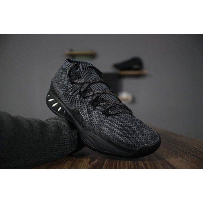 ADIDAS CRAZY EXPLOSIVE 17 PRIMEKNIT 綁帶 黑色 綁帶 籃球潮鞋