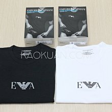 【高冠國際】Emporio Armani 2 Pack T-Shirt Chest Logo 黑/白 兩件裝 圓領 組合