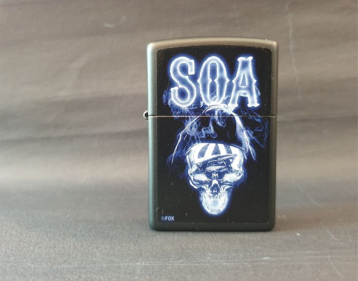 ONE*$1~*美系*ZIPPO*Sons of Anarchy《無政府之子》霧黑/彩印*編號:29317