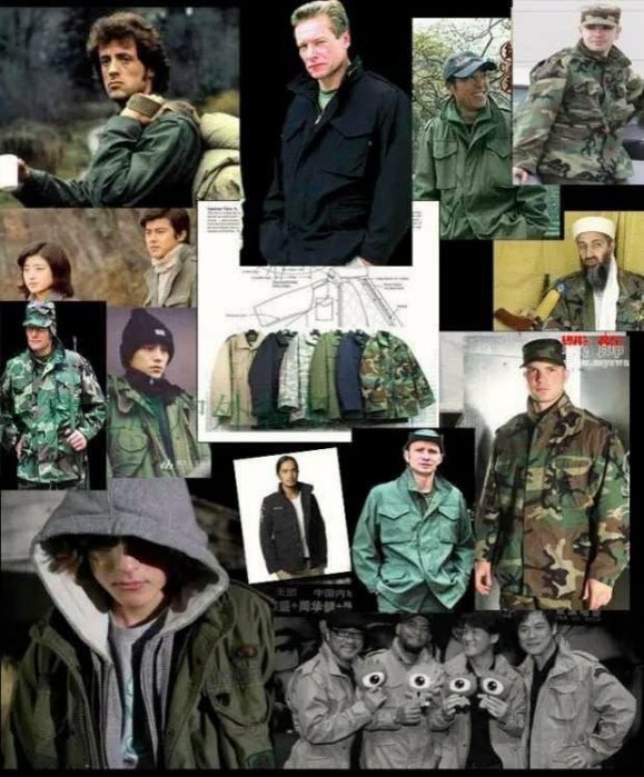 M-65 卡其色野戰外套 (民間版)美國進口古着`男女可穿`直購含運#20091808