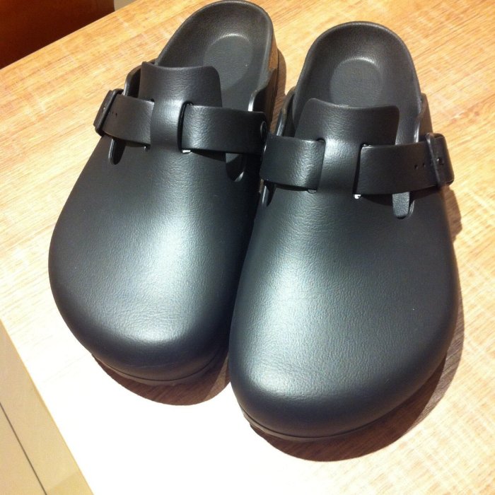 1002316 BIRKENSTOCK ARIZONA EVA 129423 黑白防水包頭橡膠勃肯 Boston Eva