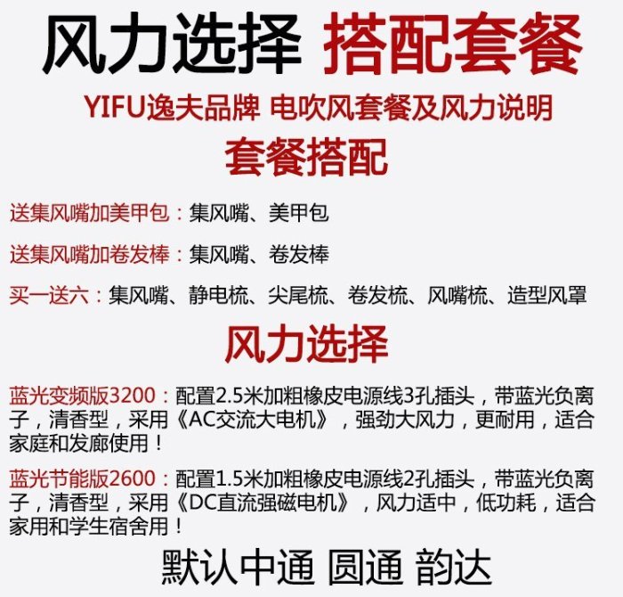 現貨 吹風機負離子電吹風機家用理發店3000w靜音藍光不傷發廊大功率冷熱風筒