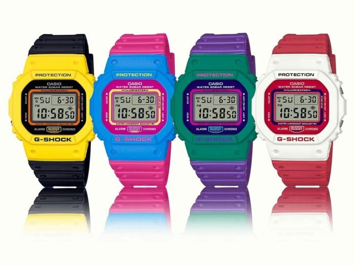 台灣CASIO原廠公司貨】G SHOCK 35周年全新彩色街頭文化DW-5600TB-1