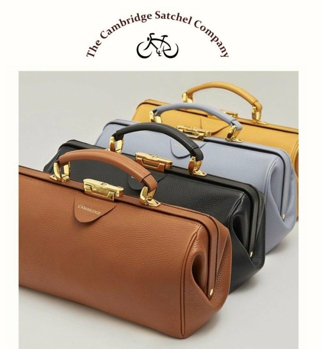 英國THE CAMBRIDGE SATCHEL COMPANY►Doctors 金釦 醫生包 真皮 長型手提包  劍橋包｜100%全新正品｜特價