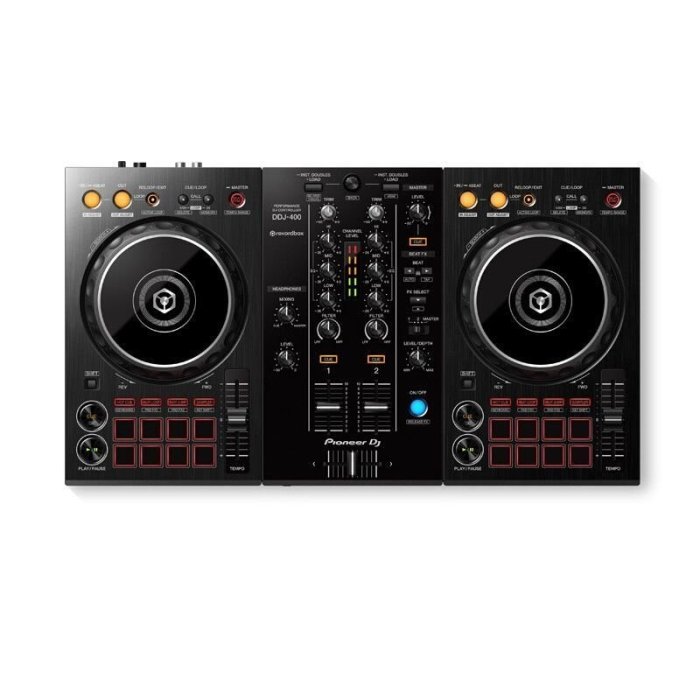 Pioneer DJ 先鋒DDJ-400黑色 便攜DJ控制器電腦新手打碟機套裝【1