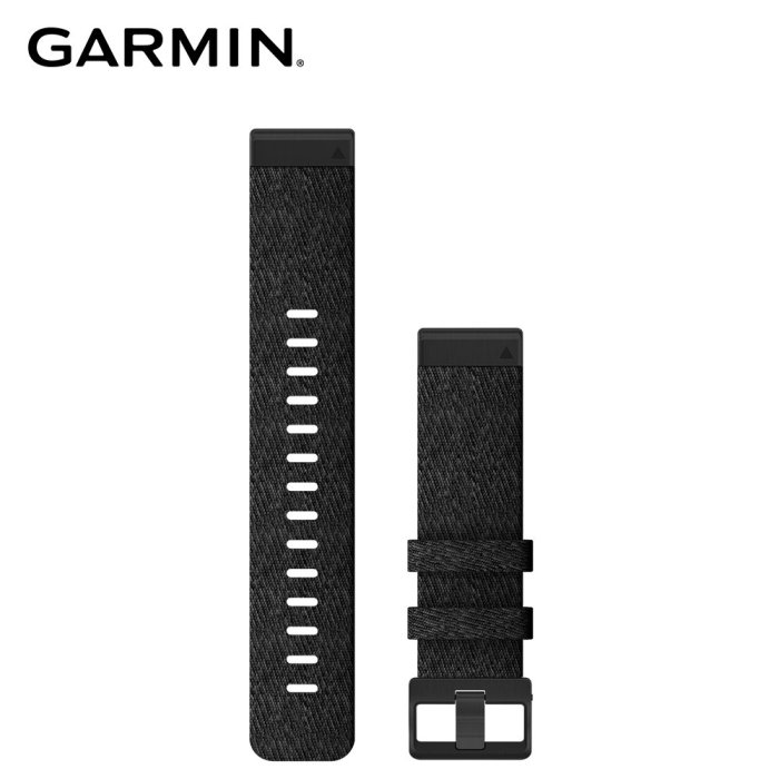 @竹北旗艦店@GARMIN QUICKFIT 22MM 混色黑尼龍錶帶 【原廠公司貨】