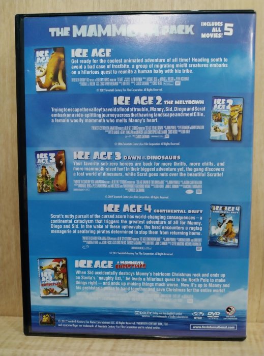 冰原歷險記DVD1-4+聖誕節特集共5片