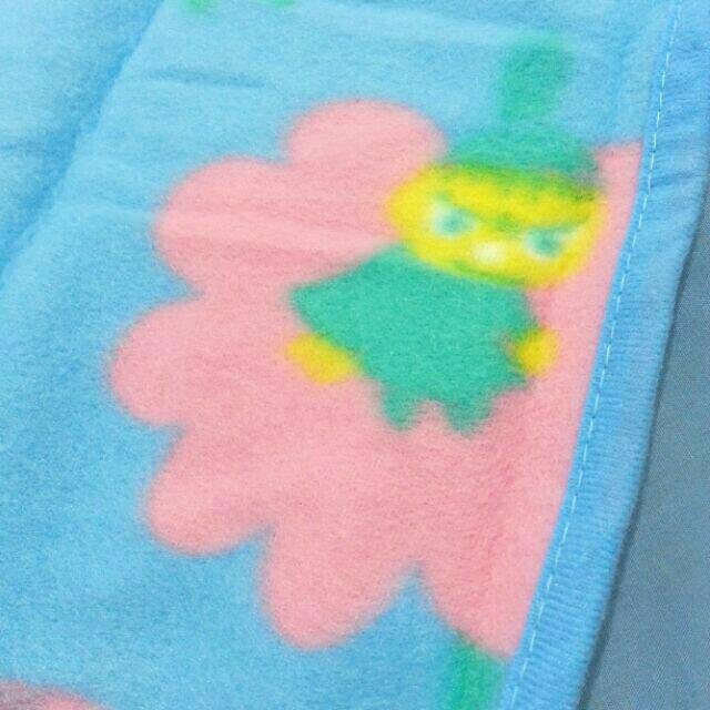 全新正版 Moomin 嚕嚕米 刷毛毯冷氣毯 藍色