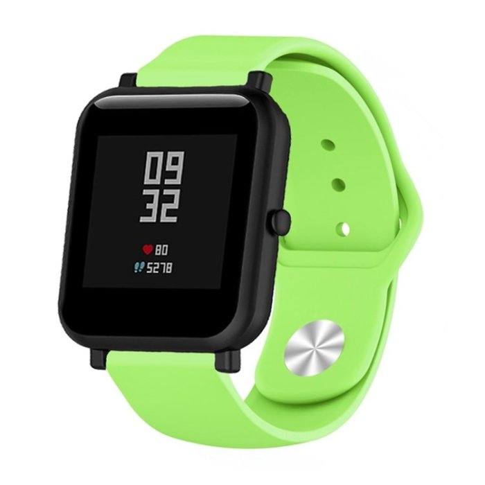 小米Amazfit Bip Strap華米米動青春版 運動軟腕帶 矽膠快拆手錶帶