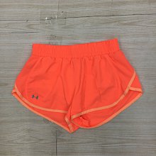 【愛莎＆嵐】Under Armour 女 亮橘色運動短褲 / M  11205 12