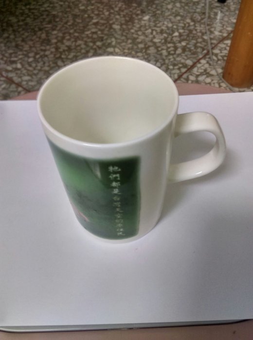 國華航空鳥圖瓷杯，國華於1999年併入華信航空