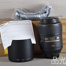 【台中品光數位】NIKON AF-S 105mm F2.8 G 金VR ED 公司貨 #121439U