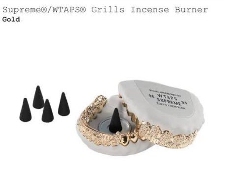 SUPREME FW21 WTAPS Grills Incense Burner 鑲鑽齒模香立全新現貨